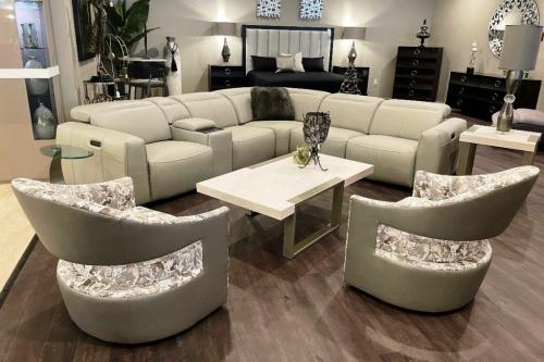New! 6 Pc Motion Group & Swivel Chairs