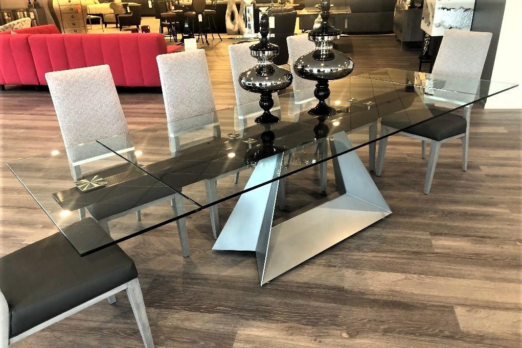 Glass Extension Dining Table