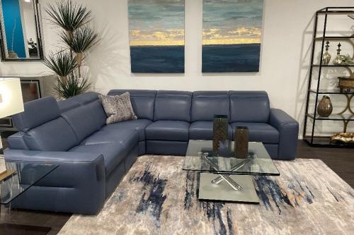 4 Pc. Leather Sectional With Motion