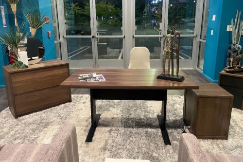 3Pc. Wood Desk Ensemble
