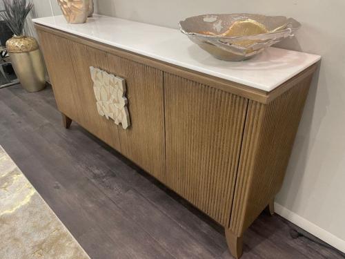 Hand Painted Cabinet & Mirror