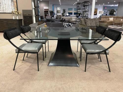 Glass Top Dining Table & Chairs