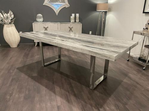 Marble Dining Table With Metal Base