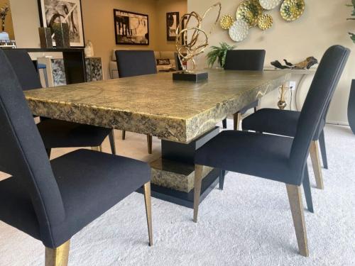 Metal Dining Table & Chairs