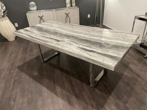 Marble Dining Table With Metal Base