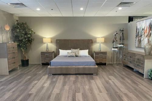 Custom Bedroom In Combination Wood & Lacquer