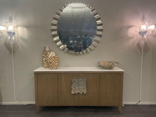 Hand Painted Cabinet & Mirror