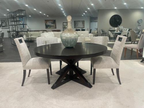 Round Wood Extension Table