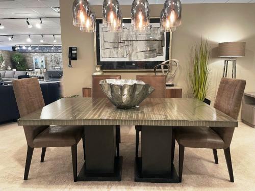 Metal Dining Table With Custom Design