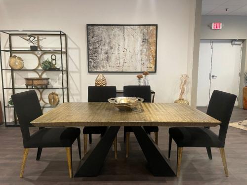 Metal Dining Table & Chairs